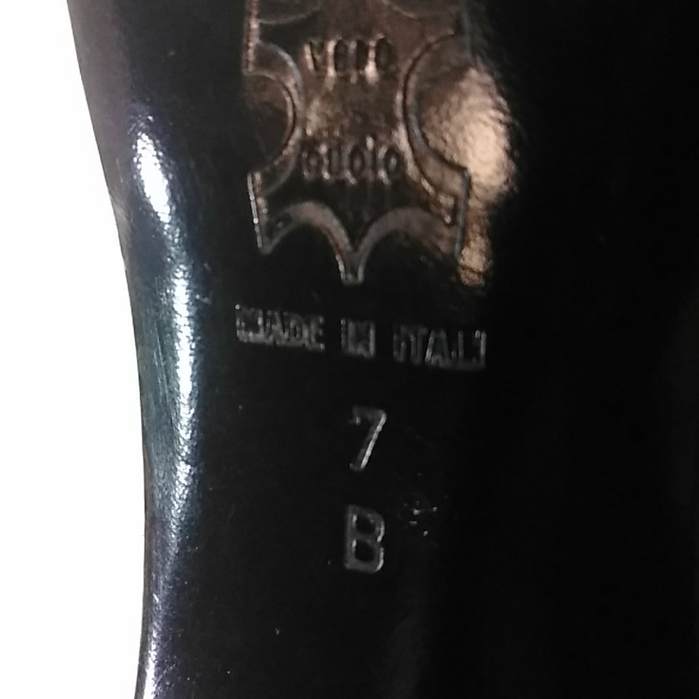 Versani made in Italy heels Black Color size 7 - Picture 6 of 12